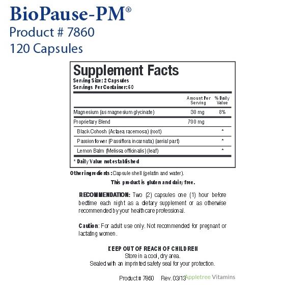 Biotics Research BioPause-PM®