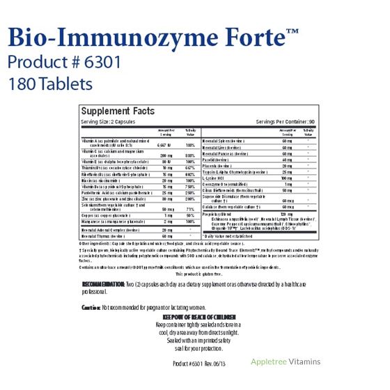 Biotics Research Bio-Immunozyme Forte™ (180C)