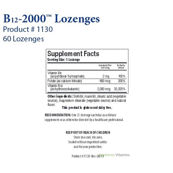 Biotics Research B12-2000™ Lozenges