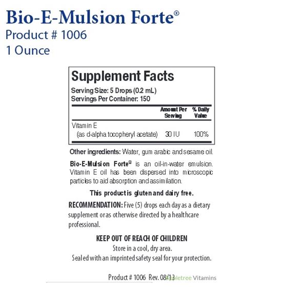 Biotics Research Bio-E-Mulsion Forte®