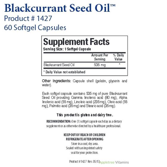 Biotics Research Blackcurrant Seed Oil™