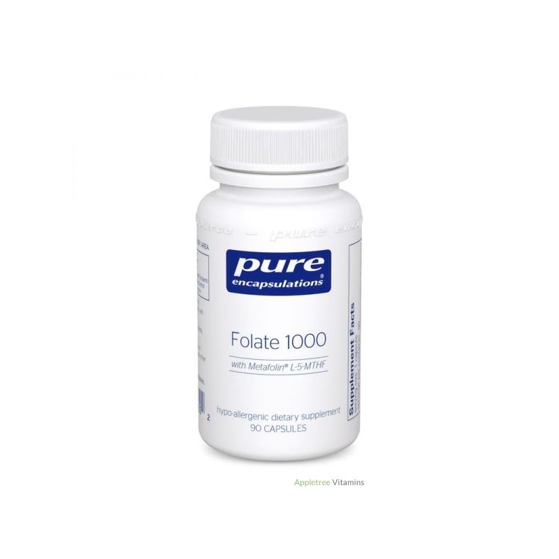 Pure Encapsulation Folate 1000 90c