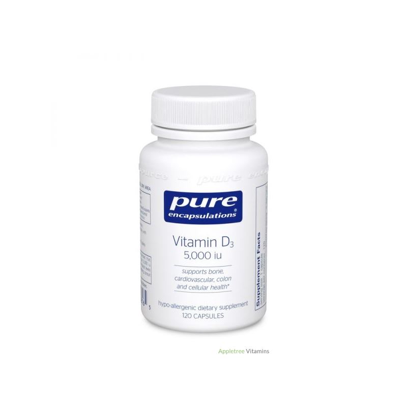 Pure Encapsulation Vitamin D3 125 mcg (5,000 IU) 1