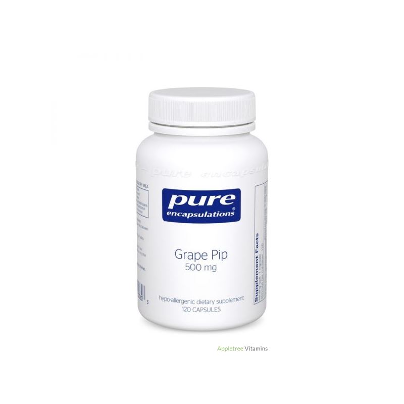 Pure Encapsulation Grape Pip 500 Mg. 120c