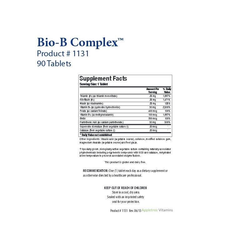 Biotics Research Bio-B Complex