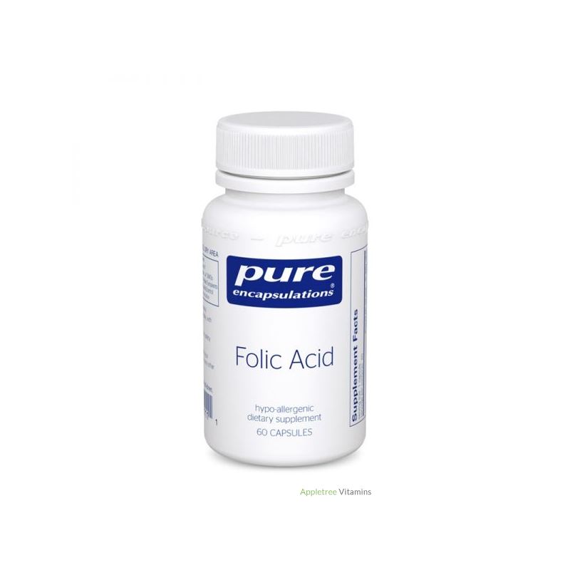 Pure Encapsulation Folic Acid 60c