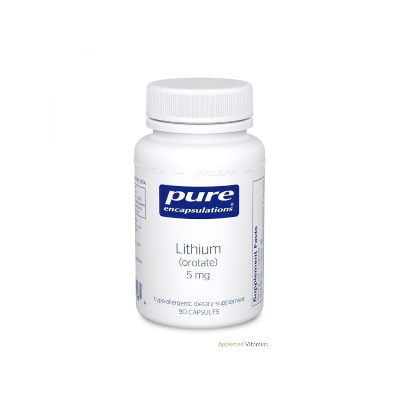Pure Encapsulation Lithium (orotate) 5 mg 180c